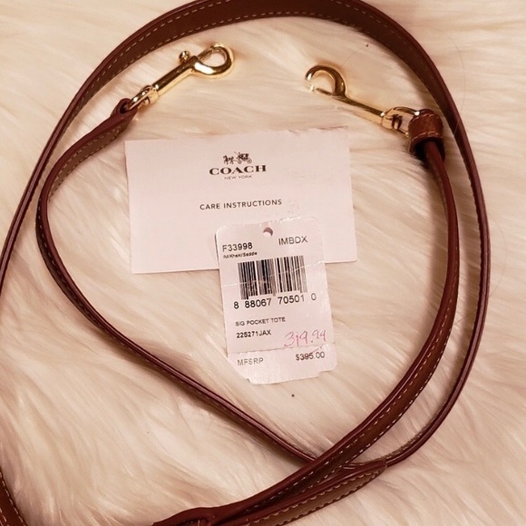 Coach Signature tote bag w/ optional long strap - Picture 4 of 5